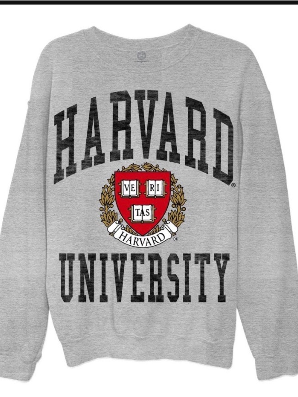 Harvard University Gray Crewneck Sweatshirt